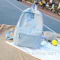 Freizeitaktive Leinwand Reise Vintage Casual Denim Rucksack